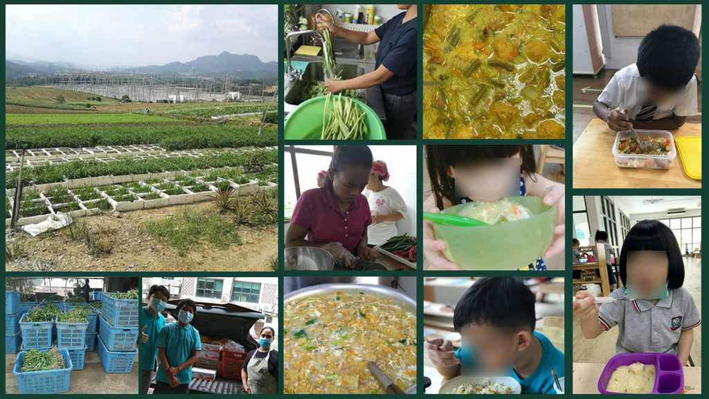 Feeding 1,200 children, staffs and volunteers