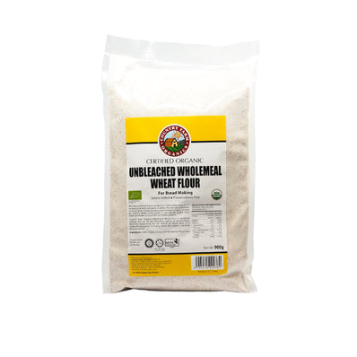 ORG Unbleached Wheat Flour  (Wholemeal) 900G
