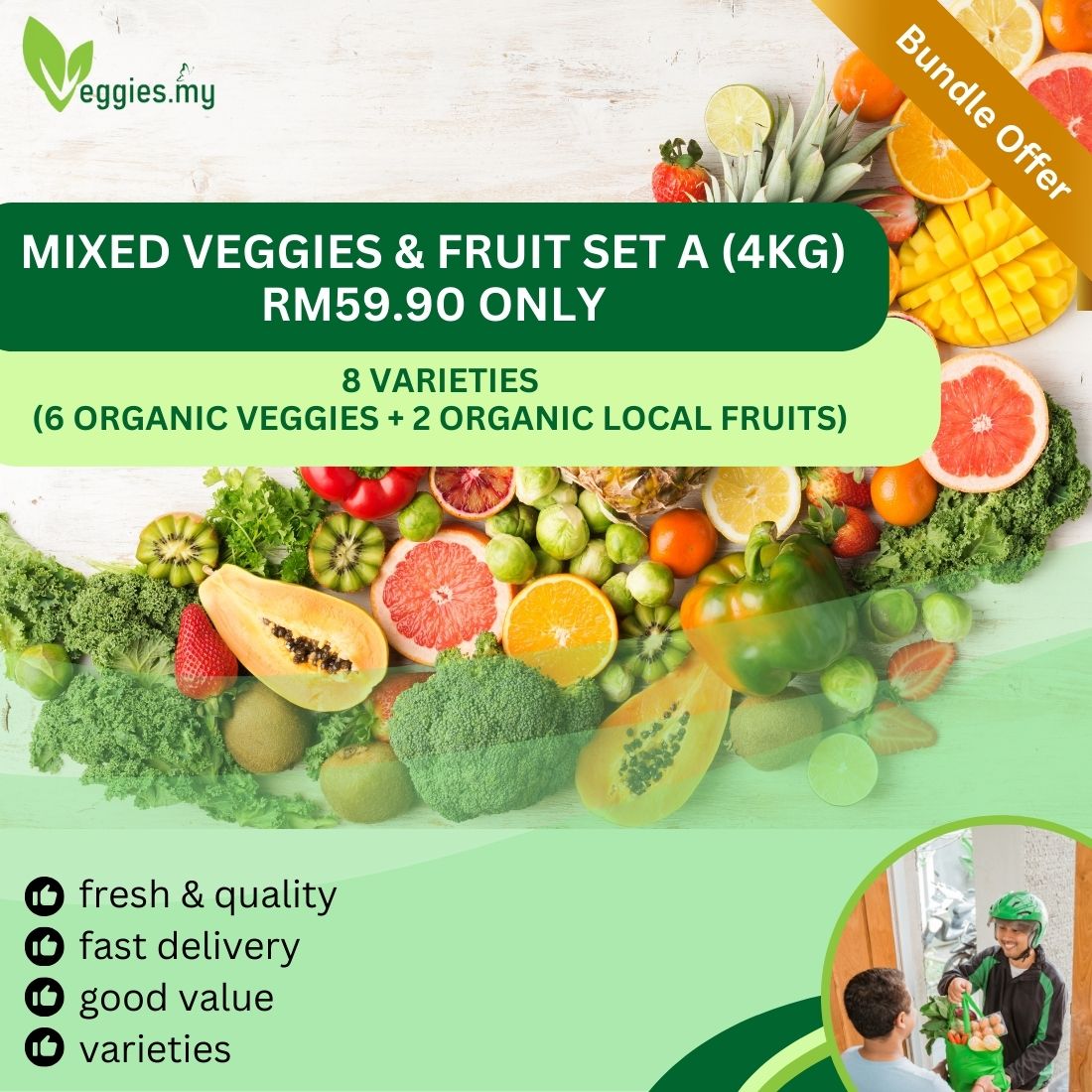 Mixed Veggies & Fruits Set A