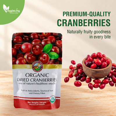 ORG Dried Cranberries 100G