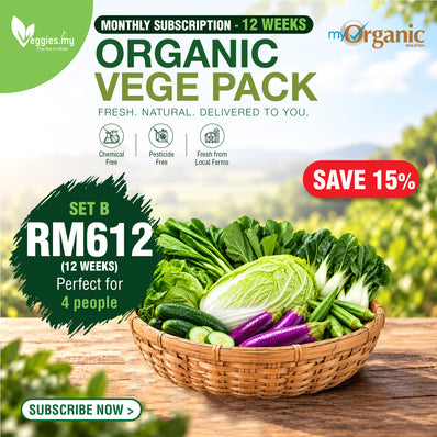 Organic Vege Pack Set B (Monthly Subscription)