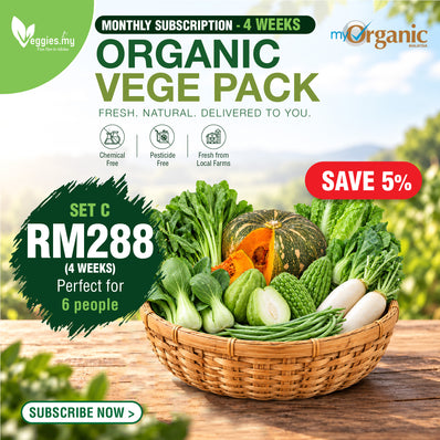 Organic Vege Pack Set C (Monthly Subscription)