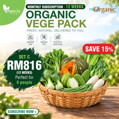 Organic Vege Pack Set C (Monthly Subscription)